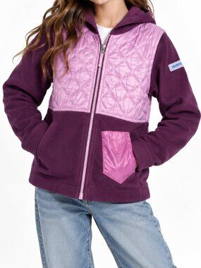 OBERMEYER Hayden Hybrid Fleece Jacket Purple Girls Large
